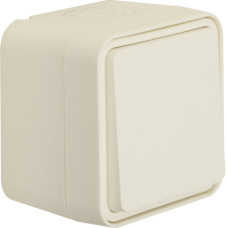 Вимикач кнопковий 1-клавішний IP55, білий, 10АX/250В W.1 Berker 50453522