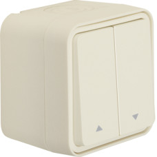 Кнопка до жалюзі 2-клавішна IP55, біла, 10А/250В W.1 Berker 50753532