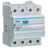 Пристрій захисного відключення ПЗВ 4P, 80A, 100 mA, A, 10kA, 4м, Hager CEA680D