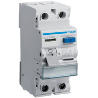 Пристрій захисного відключення ПЗВ 2x40 A, 500 mA, A, 2м Hager CGA240D