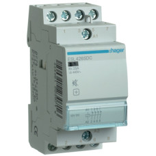 Контактор безшумний 25A, 4НЗ, 12В, 2м Hager ESL426SDC