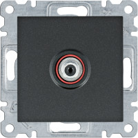 Розетка САТ Lumina, чорна, Hager WL3233