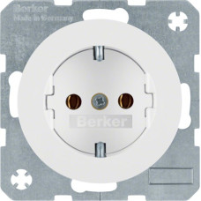 Розетка з з/к, 16А/250В, колір пол.білизна, глянець, R.x Berker 47432089