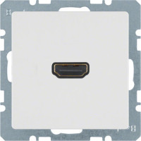 HDMI-розетка, колір пол.білизна, бархатний лак, Q.х Berker 3315426089