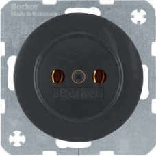Розетка без з/к, 16А/250В, колір чорний, глянець, R.x Berker 6167032045