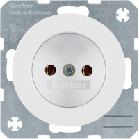 Розетка без з/к, 16А/250В, колір пол.білизна, глянець, R.x Berker 6167032089