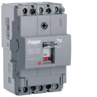 Автоматичний вимикач x160, In=16А, 3п, 18kA, Тфікс./Мфікс. Hager HDA016L