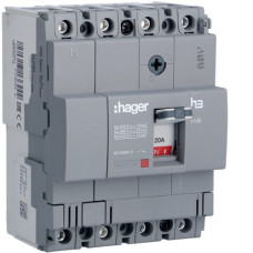 Автоматичний вимикач x160, In=16А, 4п, 18kA, Тфікс./Мфікс. Hager HDA017L
