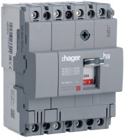 Автоматичний вимикач x160, In=20А, 4п, 18kA, Тфікс./Мфікс. Hager HDA021L