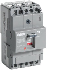 Автоматичний вимикач x160, In=40А, 3п, 18kA, Тфікс./Мфікс. Hager HDA040L