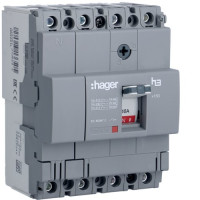 Автоматичний вимикач x160, In=40А, 4п, 18kA, Тфікс./Мфікс. Hager HDA041L