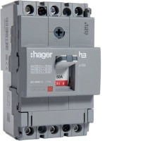 Автоматичний вимикач x160, In=50А, 3п, 18kA, Тфікс./Мфікс. Hager HDA050L