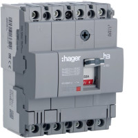 Автоматичний вимикач x160, In=50А, 4п, 18kA, Тфікс./Мфікс. Hager HDA051L