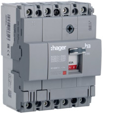 Автоматичний вимикач x160, In=63А, 4п, 18kA, Тфікс./Мфікс. Hager HDA064L