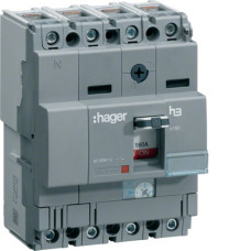 Автоматичний вимикач x160, In=80А, 4п, 40kA, Трег./Мфікс. Hager HNA081H
