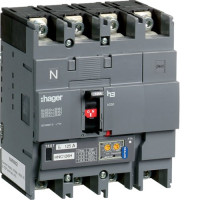 Автоматичний вимикач h250, In=125А, 4п, 50kA, LSI Hager HNC126H