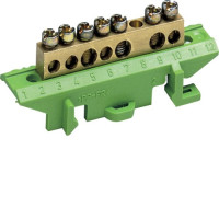 Клема захисна з тримачем 3x16+4x10мм2 Hager KM07E