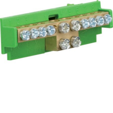 Клема захисна з тримачем 2x16+8x10мм2 Hager KM10E