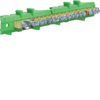Клема захисна з тримачем 1х25+8x16+8x10мм2 Hager KM17E