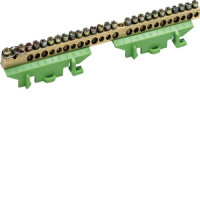 Клема захисна з тримачем 1х25+11x16+13x10мм2 Hager KM25E
