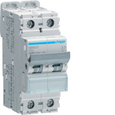 Автоматичний вимикач In=25 А, 2п, B, 10 kA, 2м Hager NBN225