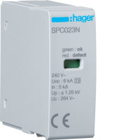 Вставний модуль T3 1P Uc 264V In 5kA Uoc 6kV Up 1.25kV, Hager SPC023N