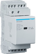 Розрядник (ПЗІП) T3 3P+N Uc 264V In 3kA Up 1.4kV +дод.контакт, Hager SPC403N