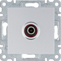 Розетка ТВ Lumina, срібна, Hager WL3212
