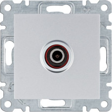 Розетка ТВ Lumina, срібна, Hager WL3212
