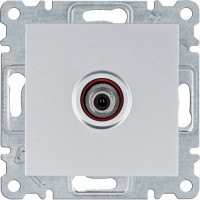 Розетка САТ Lumina, срібна, Hager WL3232