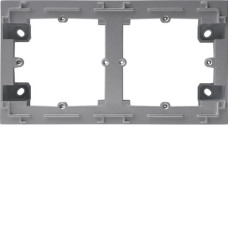 Адаптер з/у подвійний, срібний, Lumina Intense Hager WL5822