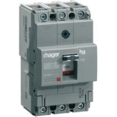 Автоматичний вимикач x160, In=160А, 3п, 18kA, Тфікс./Мфікс. Hager HDA160L