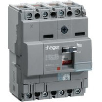 Автоматичний вимикач x160, In=100А, 4п, 18kA, Тфікс./Мфікс. Hager HDA101L