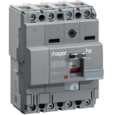 Автоматичний вимикач x160, In=125А, 4п, 18kA, Тфікс./Мфікс. Hager HDA126L
