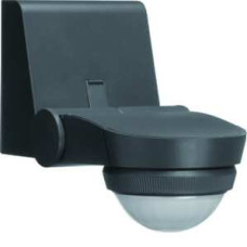 Датчик руху зовнішньої установки, чорний, IP55, 360 град, 12 м, Hager EE841