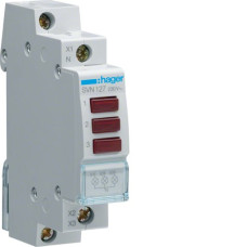 Індикатор потрійний LED, 230В, 3 червоних, 1м Hager SVN127