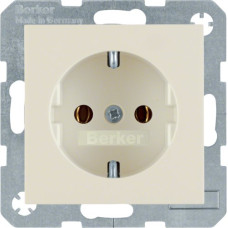 Розетка з з/к, 16А/250В, колір слонова кістка, глянець, S.1 Berker 47438982