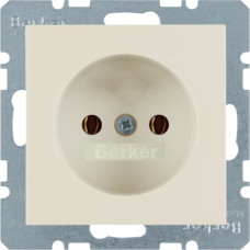 Розетка без з/к, 16А/250В, колір слонова кістка, глянець, S.1 Berker 6167038982