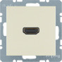 HDMI-розетка, колір слонова кістка, глянець, S.1 Berker 3315428982