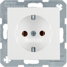 Розетка з з/к, 16А/250В, колір пол.білизна, глянець, S.1 Berker 47438989