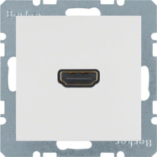 HDMI-розетка, під'єднання позаду під кутом 90град., колір пол.білизна, глянець, S.1 Berker 3315438989