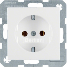 Розетка з з/к, 16А/250В, колір пол.білизна, матовий, S.1 Berker 47431909