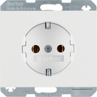 Розетка з з/к, 16А/250В, 16А/250В, колір пол.білизна, глянець, K.1 Berker 47157009