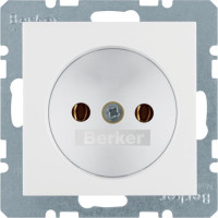 Розетка без з/к, 16А/250В, колір пол.білизна, глянець, K.1 Berker 6167157009