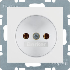 Розетка без з/к, 16А/250В, колір пол.білизна, глянець, K.1 Berker 6167157009