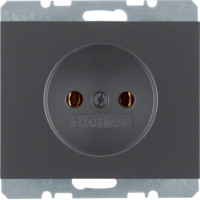 Розетка без з/к, 16А/250В, колір антрацит, матовий лак, K.1 Berker 6167157006