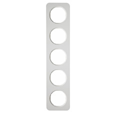 Рамка 5-постова, колір полярна білизна, глянець, пластик, R.1 Berker 10152189