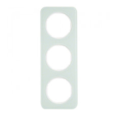 Рамка 3-постова, колір полярна білизна, глянець, скло, R.1 Berker 10132109
