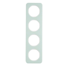 Рамка 4-постова, колір полярна білизна, глянець, скло, R.1 Berker 10142109