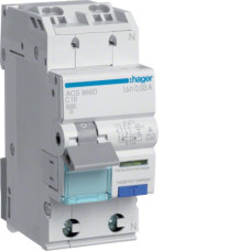 Диференційний автоматичний вимикач QC 1P+N 6kA C-16A 10mA A, Hager ACS966D